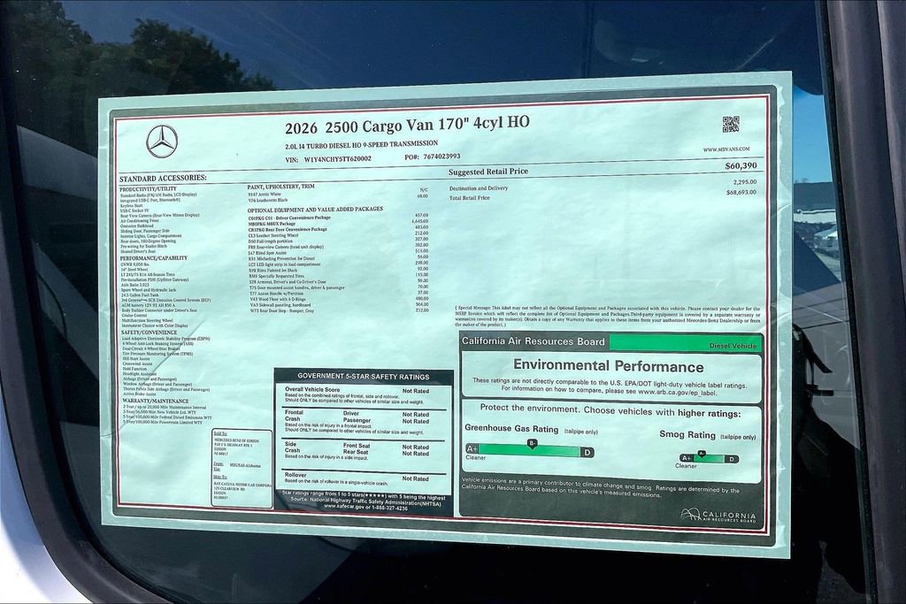 New 2026 Mercedes-Benz Sprinter 2500 image 12