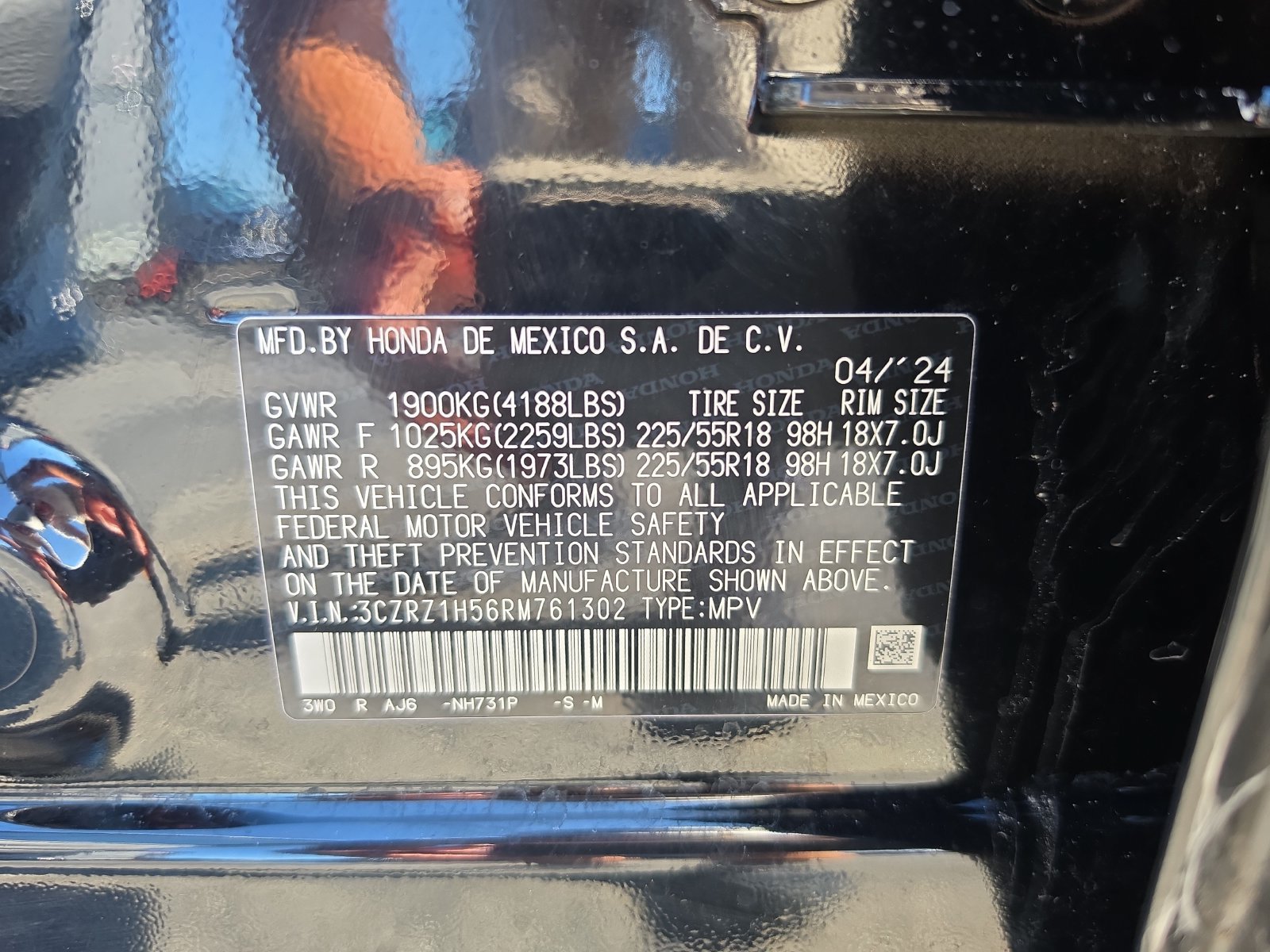 Certified 2024 Honda HR-V Sport image 30