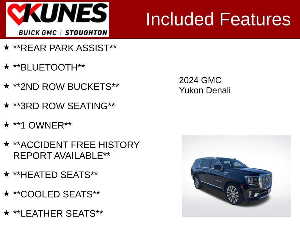 Used 2024 GMC Yukon Denali w/ Denali Reserve Package image 3
