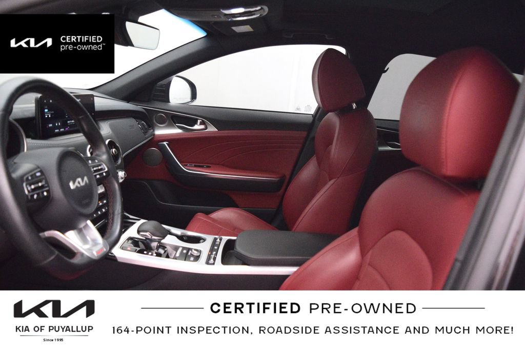 Certified 2022 Kia Stinger GT2 w/ Red Interior Color Package RWD image 11