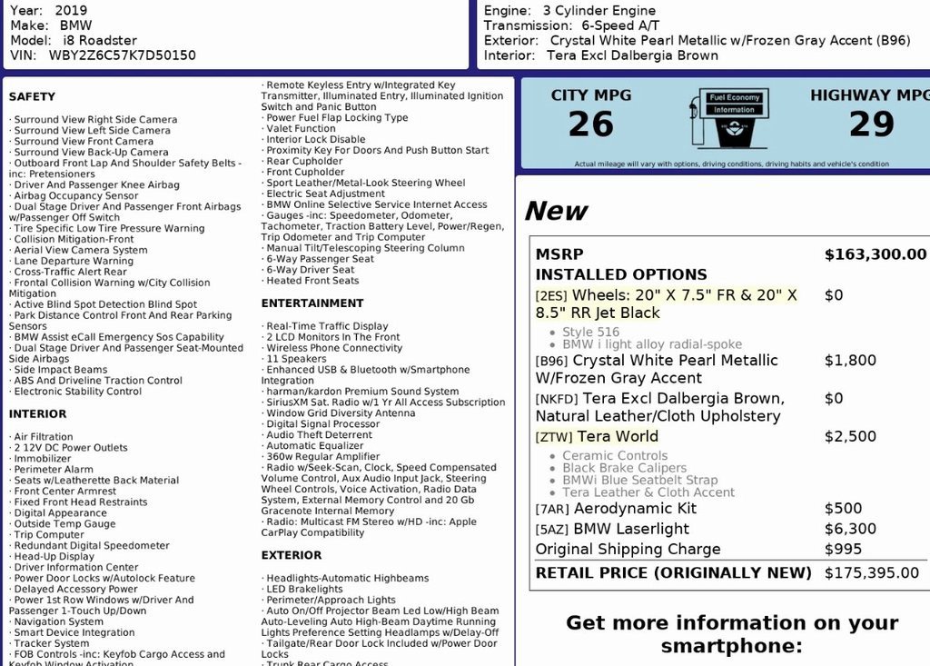 Used 2019 BMW i8 image 5