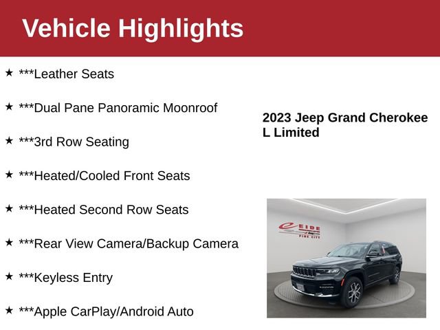 Used 2023 Jeep Grand Cherokee L Limited w/ Luxury Tech Group II AWD/4WD image 3