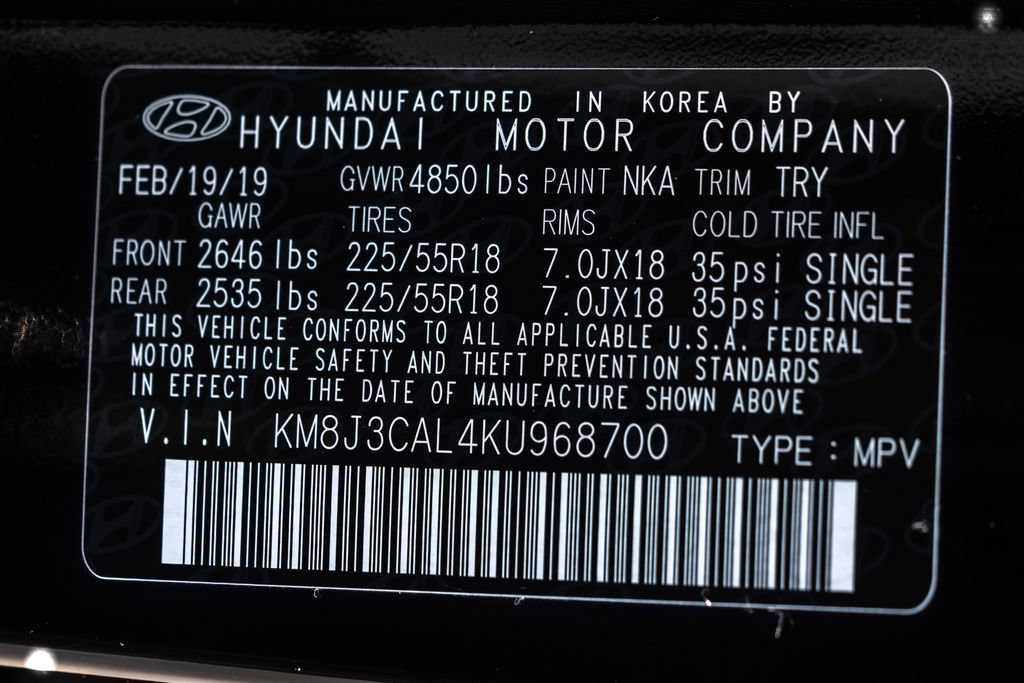Used 2019 Hyundai Tucson Limited w/ Cargo Package AWD/4WD image 37
