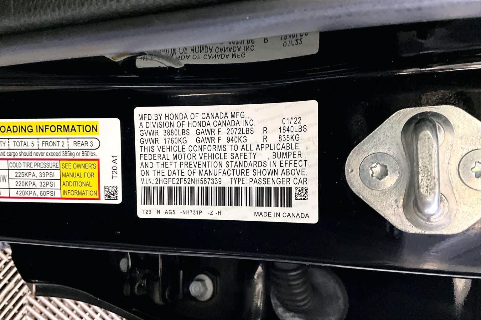 Used 2022 Honda Civic Sport image 34