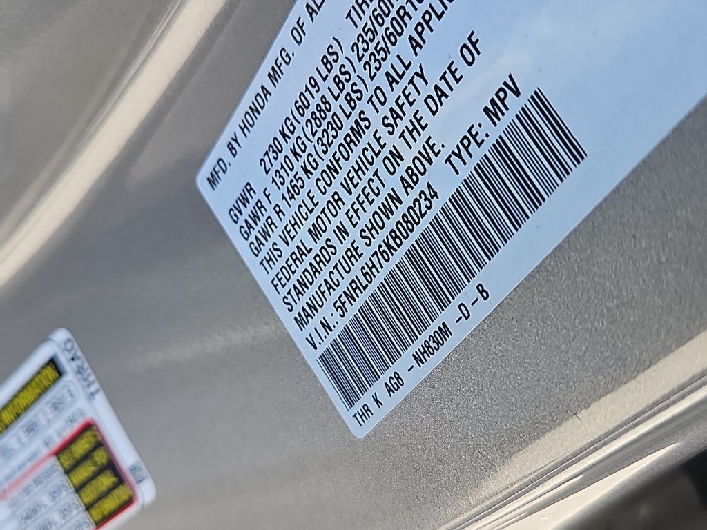 Certified 2019 Honda Odyssey EX-L image 14