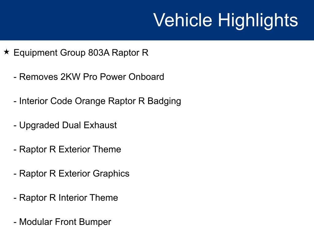 Used 2025 Ford F150 Raptor w/ Equipment Group 803A Raptor R image 23