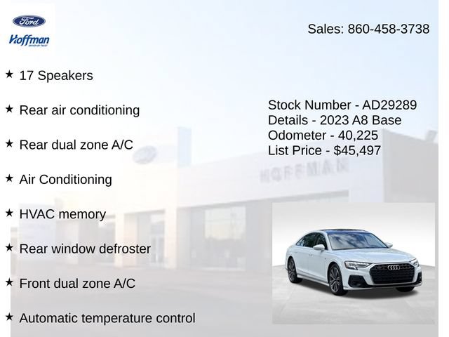 Used 2023 Audi A8 L 3.0T w/ Comfort Plus Package AWD/4WD image 20