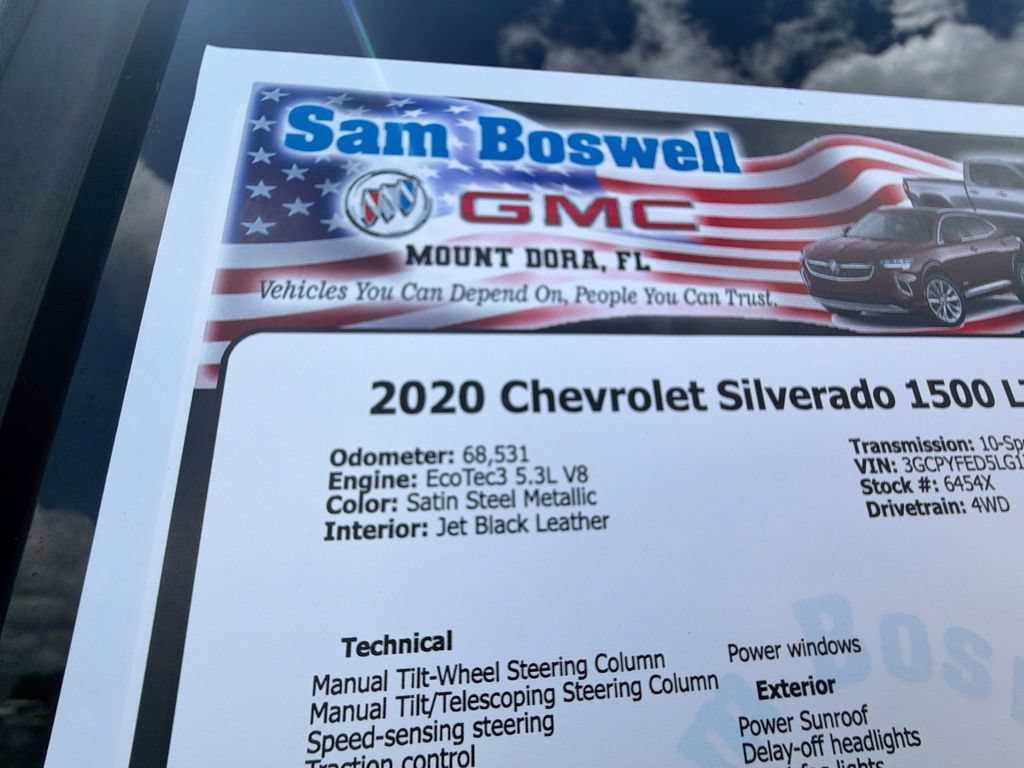 Certified 2020 Chevrolet Silverado 1500 LT Trail Boss AWD/4WD image 34