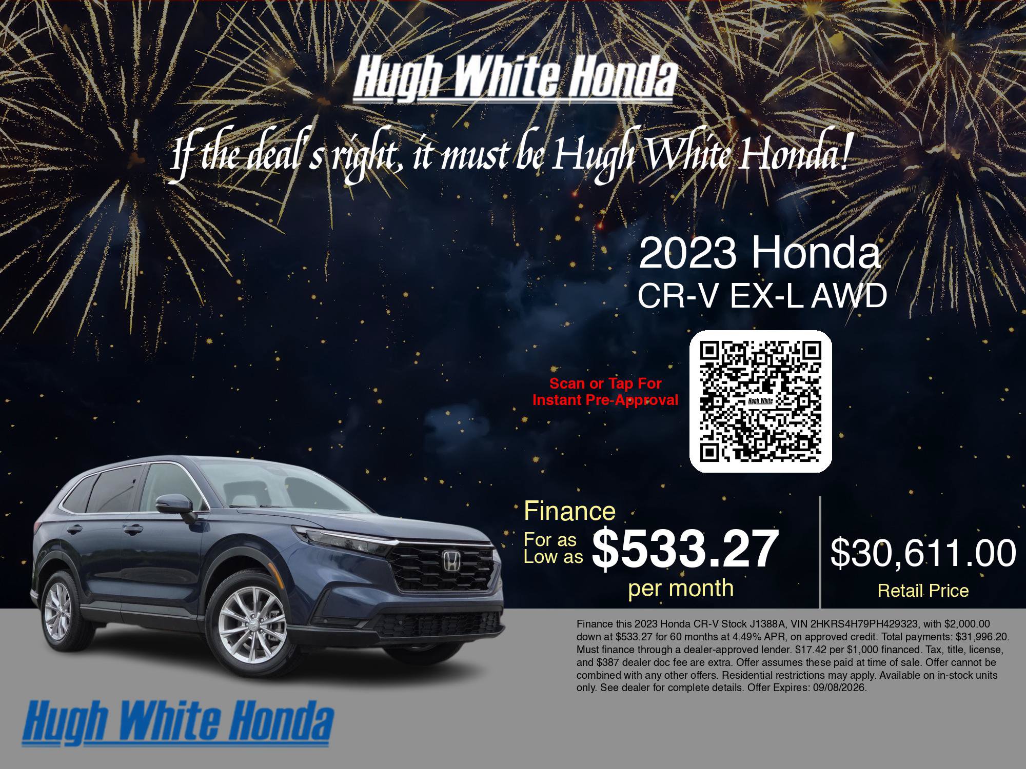 Used 2023 Honda CR-V EX-L image 3