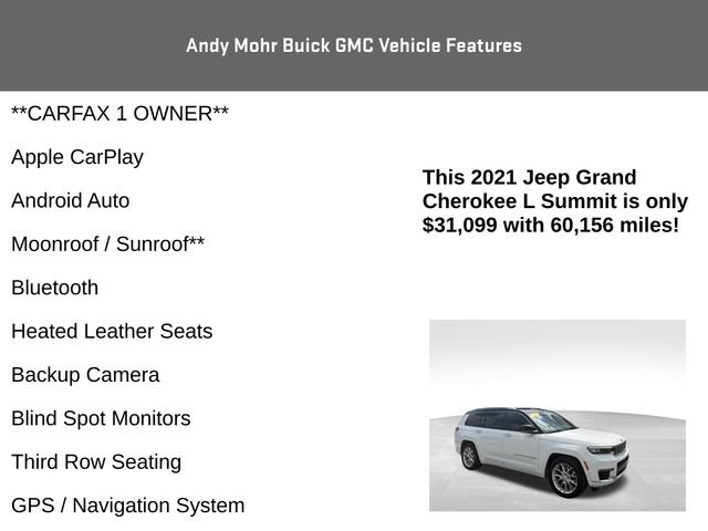 Used 2021 Jeep Grand Cherokee L Summit w/ Luxury Tech Group V AWD/4WD image 4