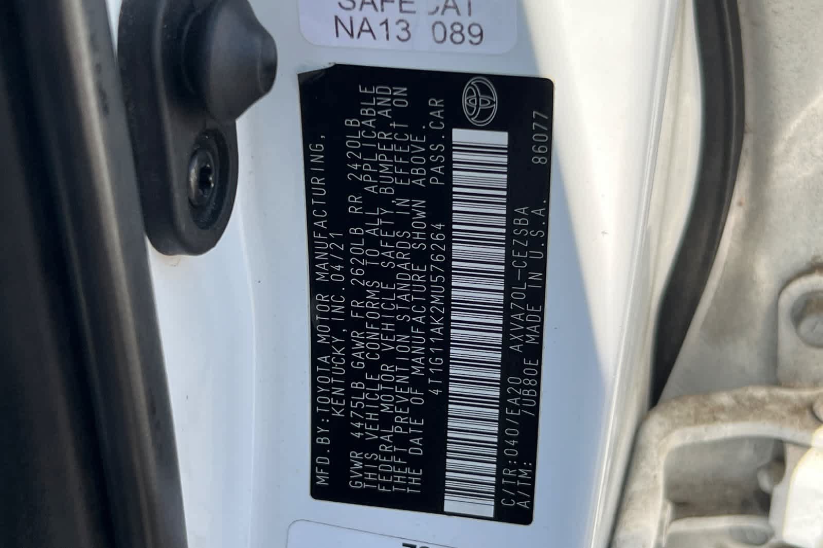 Used 2021 Toyota Camry SE FWD image 30
