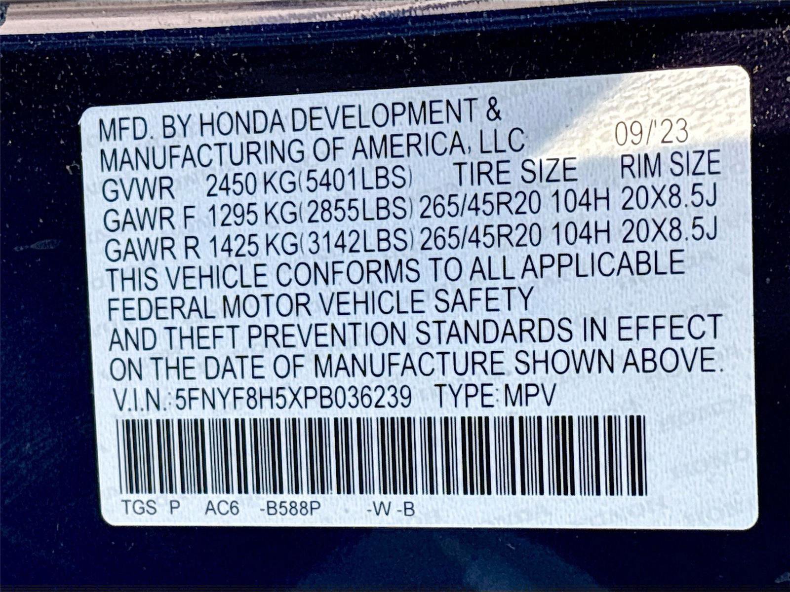 Certified 2023 Honda Passport EX-L image 37
