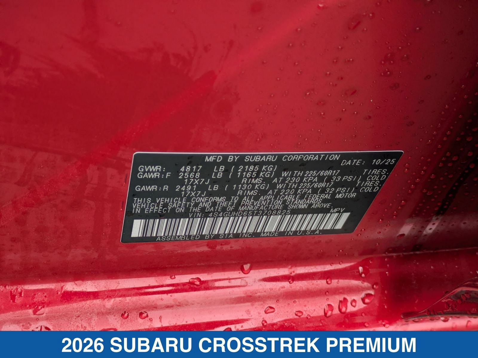 Certified 2026 Subaru Crosstrek 2.5i Premium AWD/4WD image 28