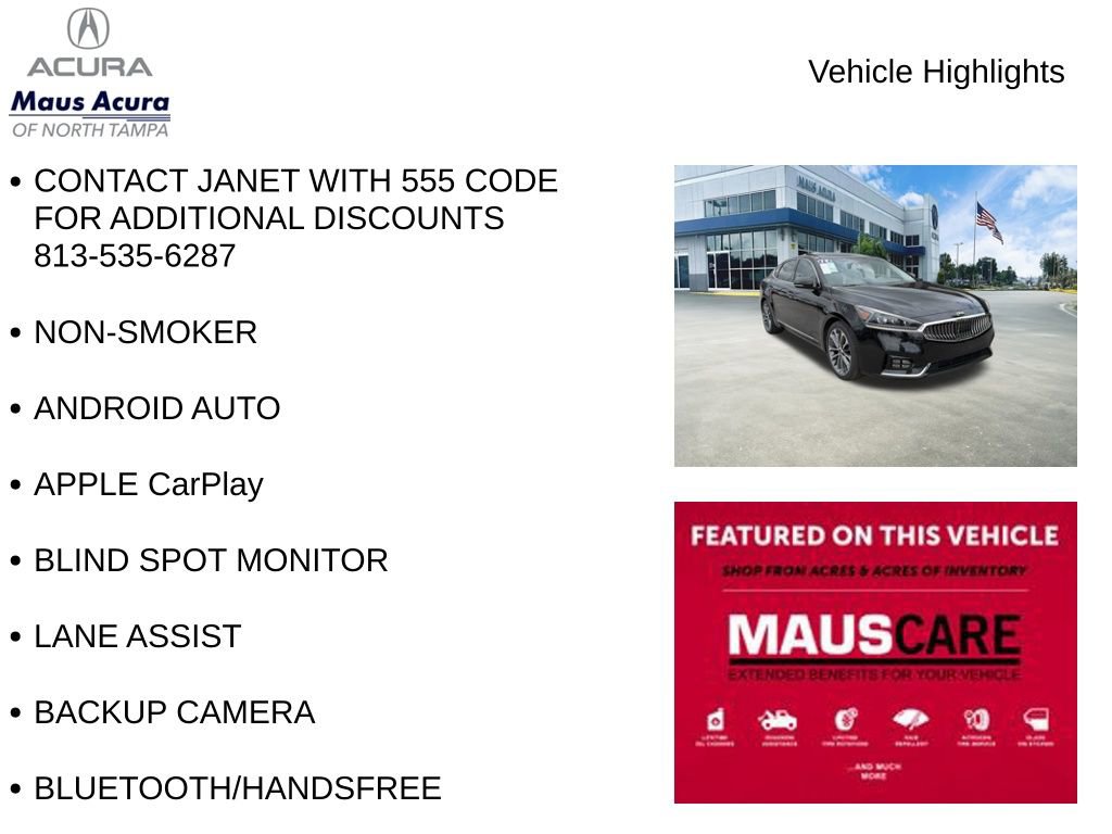 Used 2019 Kia Cadenza Technology image 8