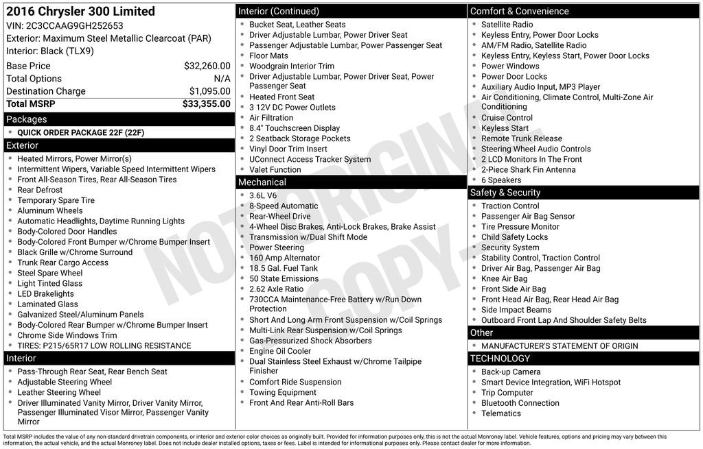 Used 2016 Chrysler 300 Limited image 36