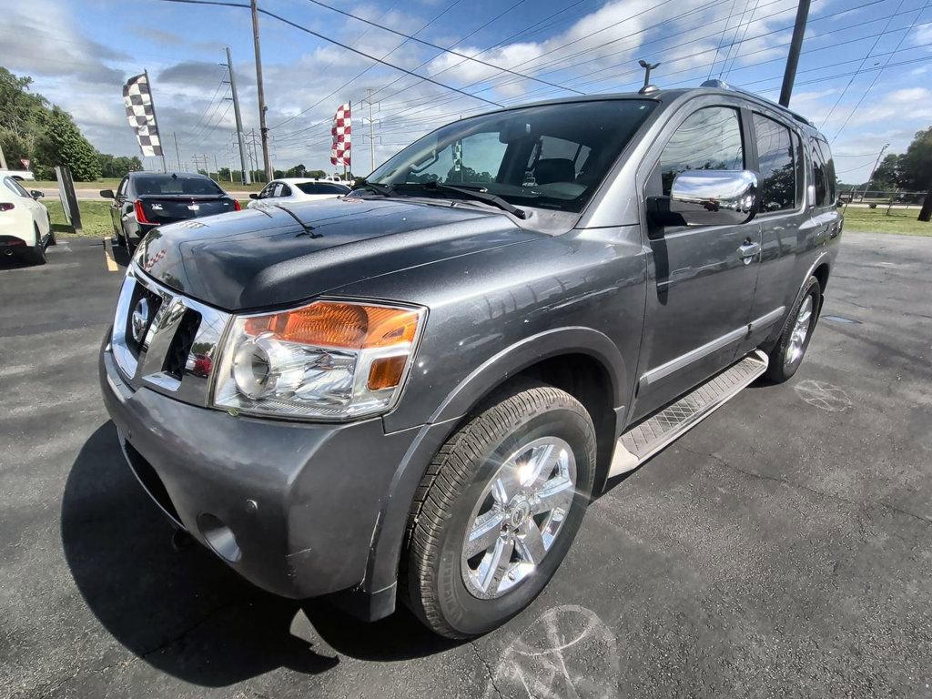 Used 2014 Nissan Armada Platinum w/ 2nd Row Captain Seat Package AWD/4WD video 1
