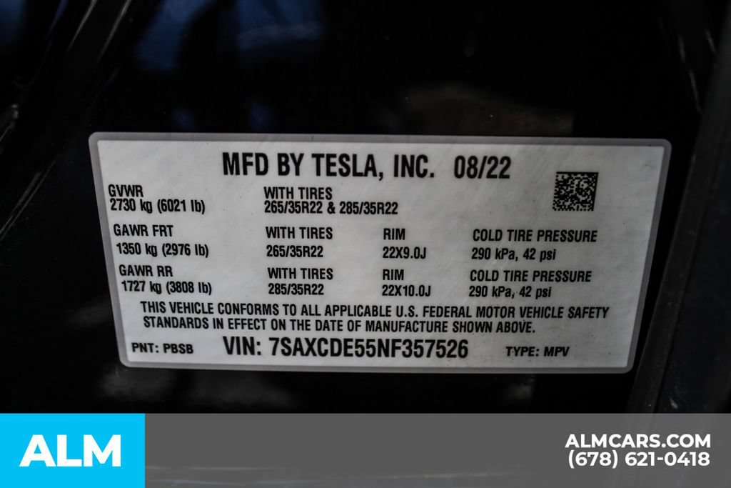Used 2022 Tesla Model X AWD/4WD image 32