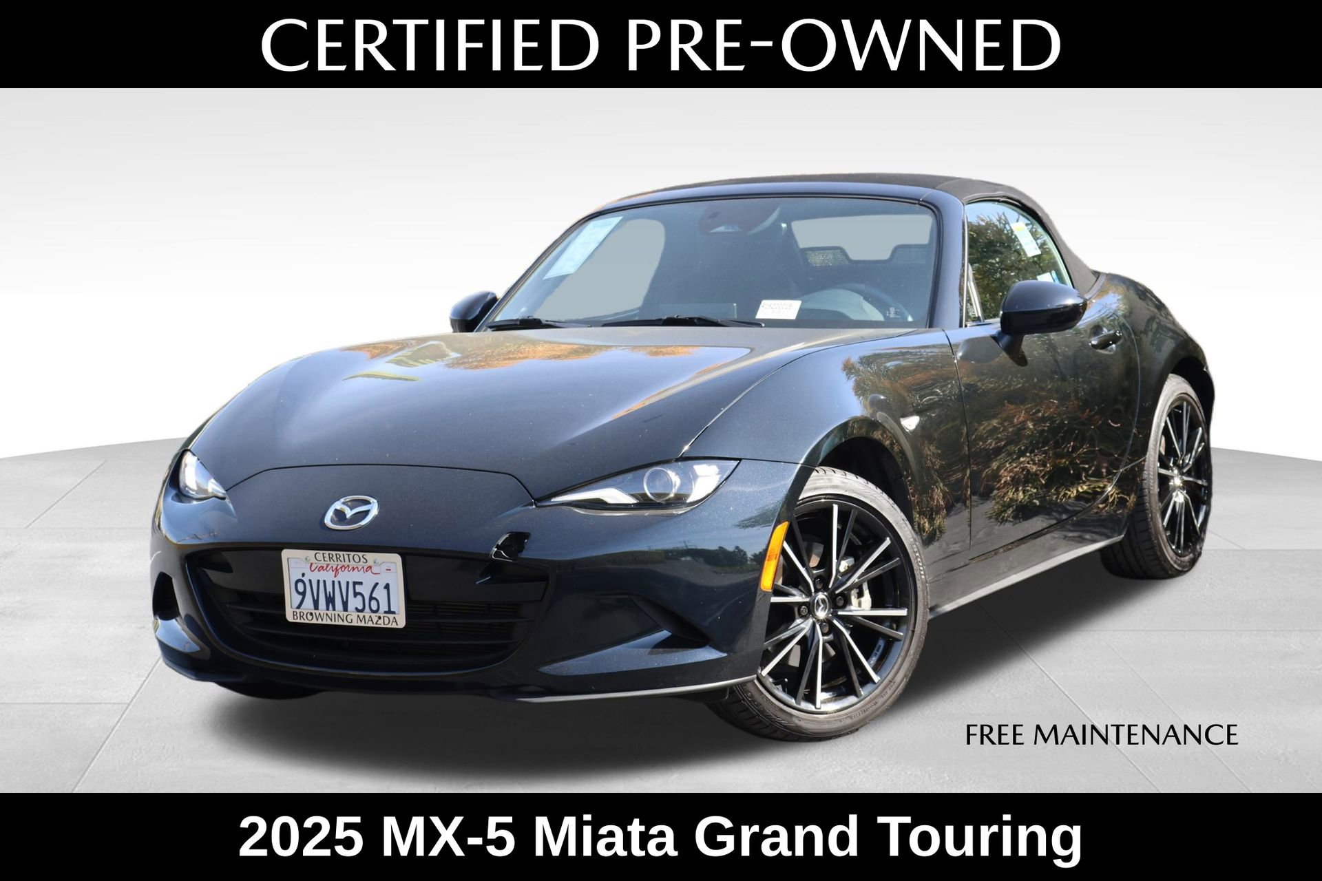 Certified 2025 MAZDA MX-5 Miata Grand Touring w/ Weather Package