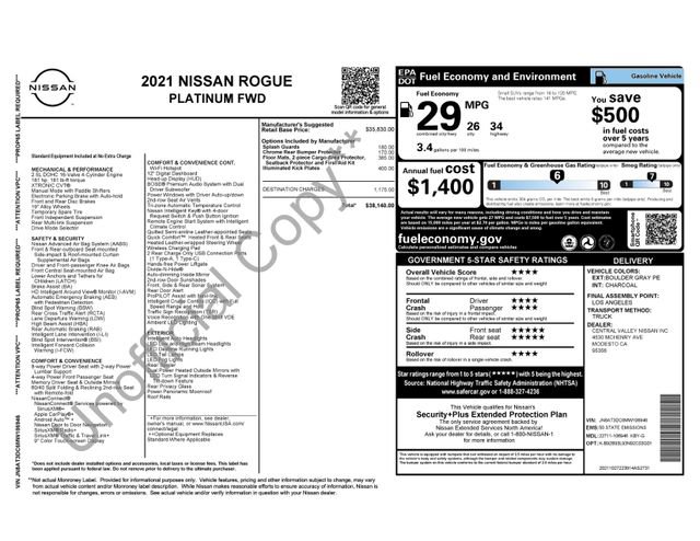 Used 2021 Nissan Rogue Platinum image 33