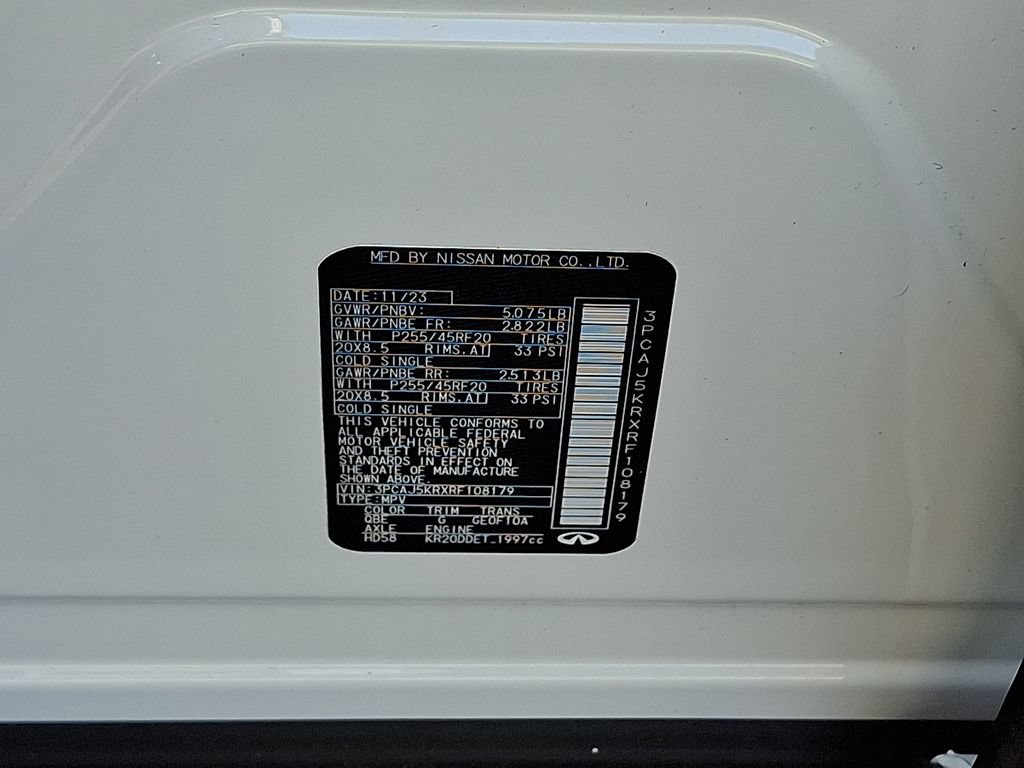 Certified 2024 INFINITI QX55 Essential AWD/4WD image 30
