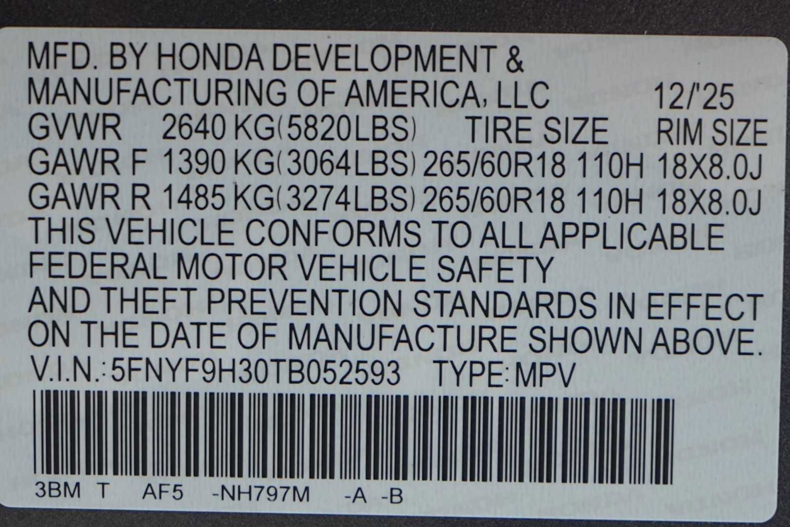 New 2026 Honda Passport RTL image 21