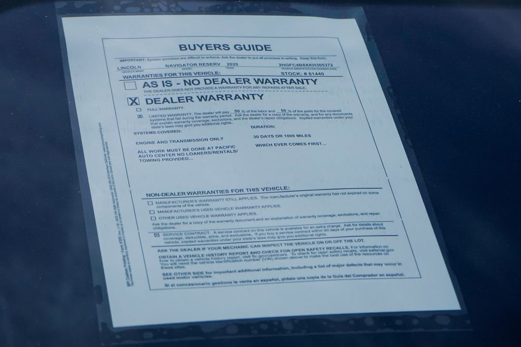 Used 2020 Lincoln Navigator Reserve w/ Equipment Group 208A Reserve image 59