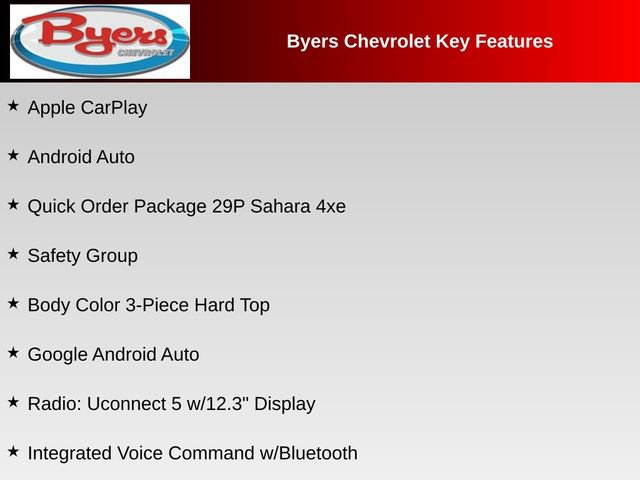 Used 2025 Jeep Wrangler Sahara 4xe w/ Safety Group image 12