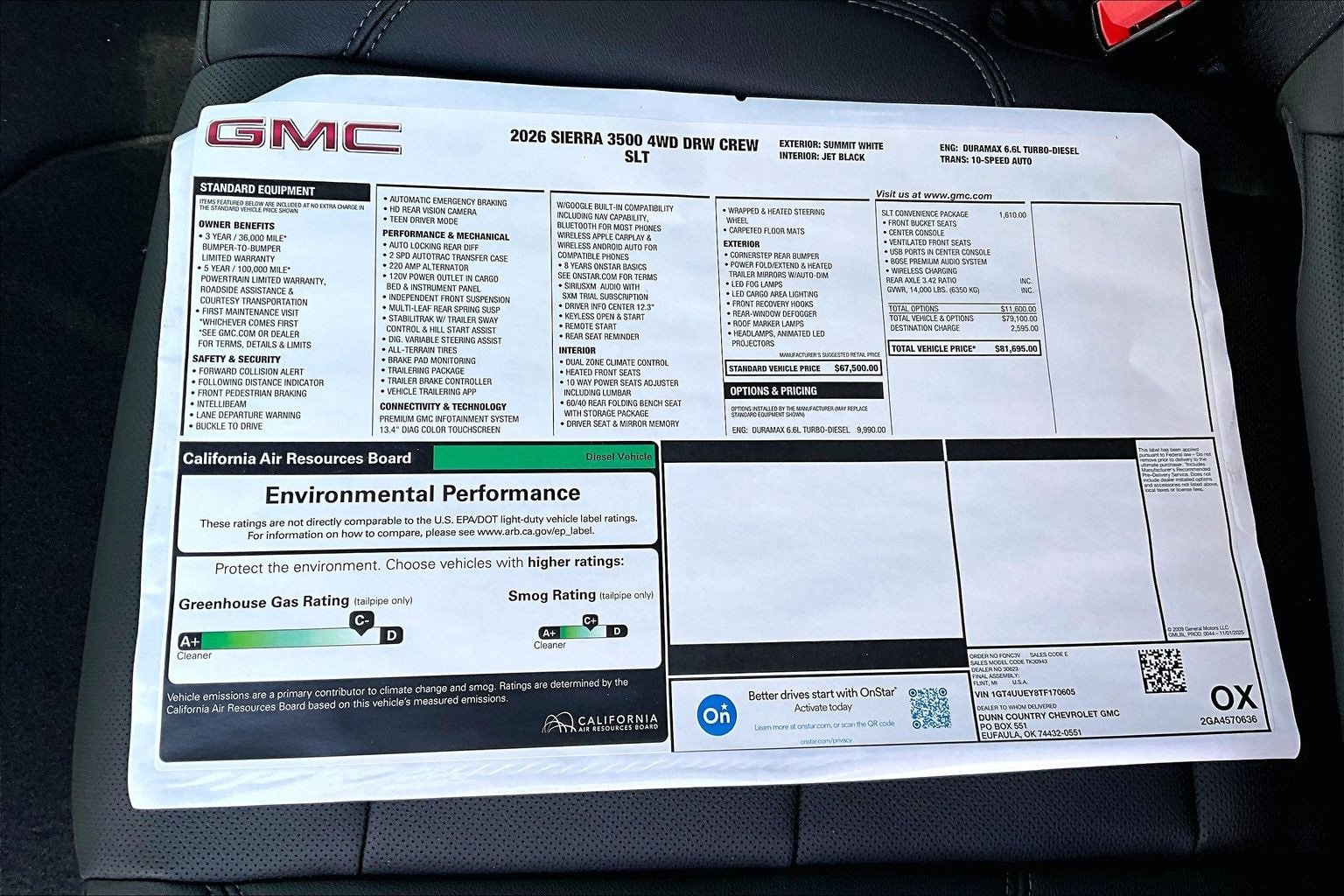 New 2026 GMC Sierra 3500 SLT w/ SLT Convenience Package image 14