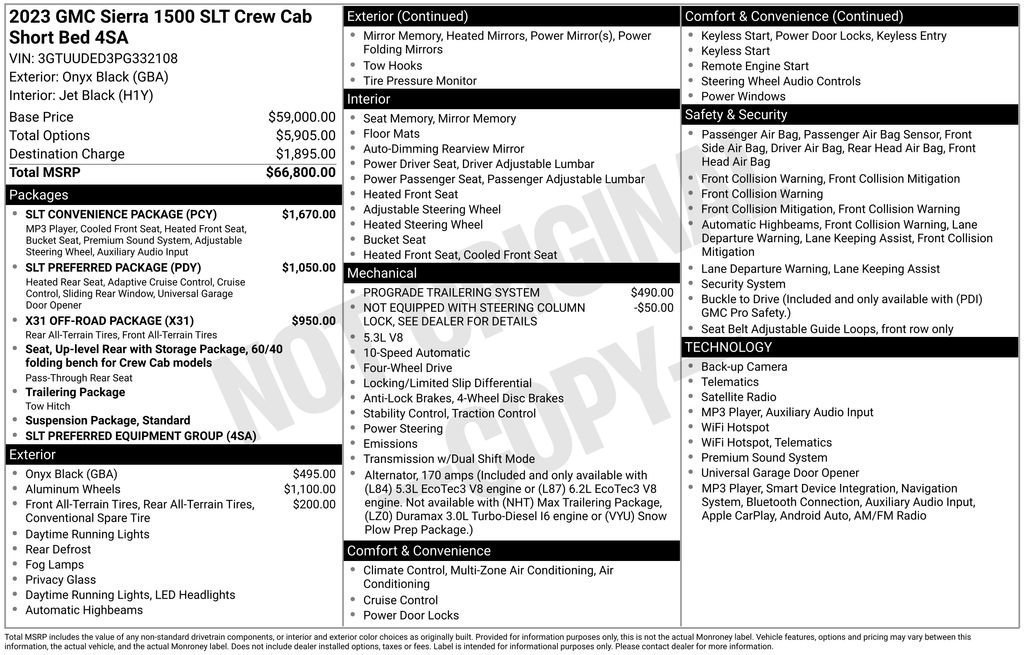 Certified 2023 GMC Sierra 1500 SLT w/ SLT Convenience Package AWD/4WD image 23