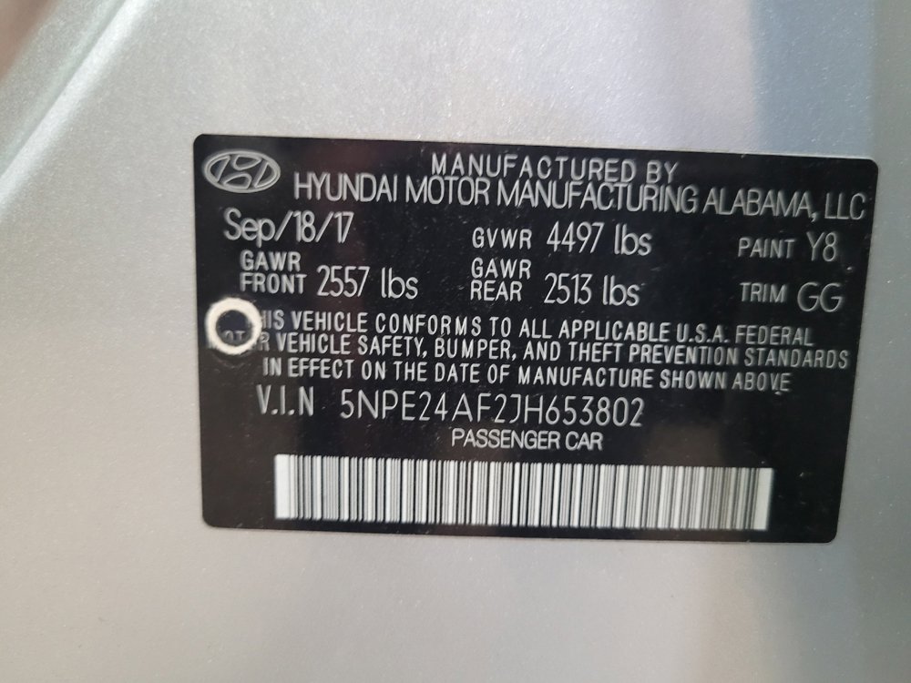 Used 2018 Hyundai Sonata SE FWD image 33