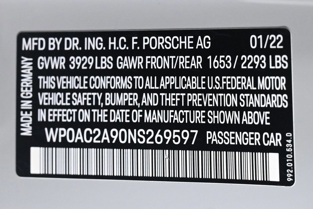 Certified 2022 Porsche 911 GT3 image 34