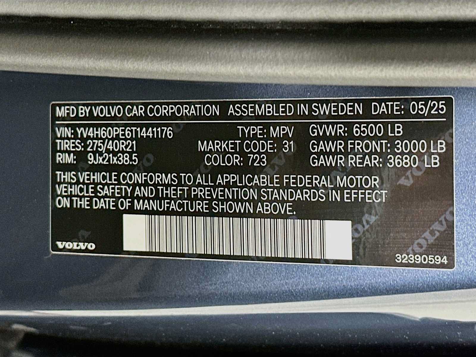 Used 2026 Volvo XC90 T8 Plus w/ Protection Package Premier AWD/4WD image 31