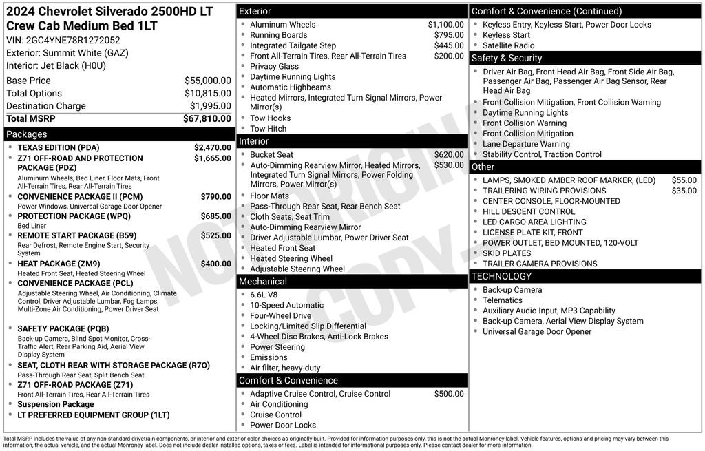 Used 2024 Chevrolet Silverado 2500 LT w/ Texas Edition image 33