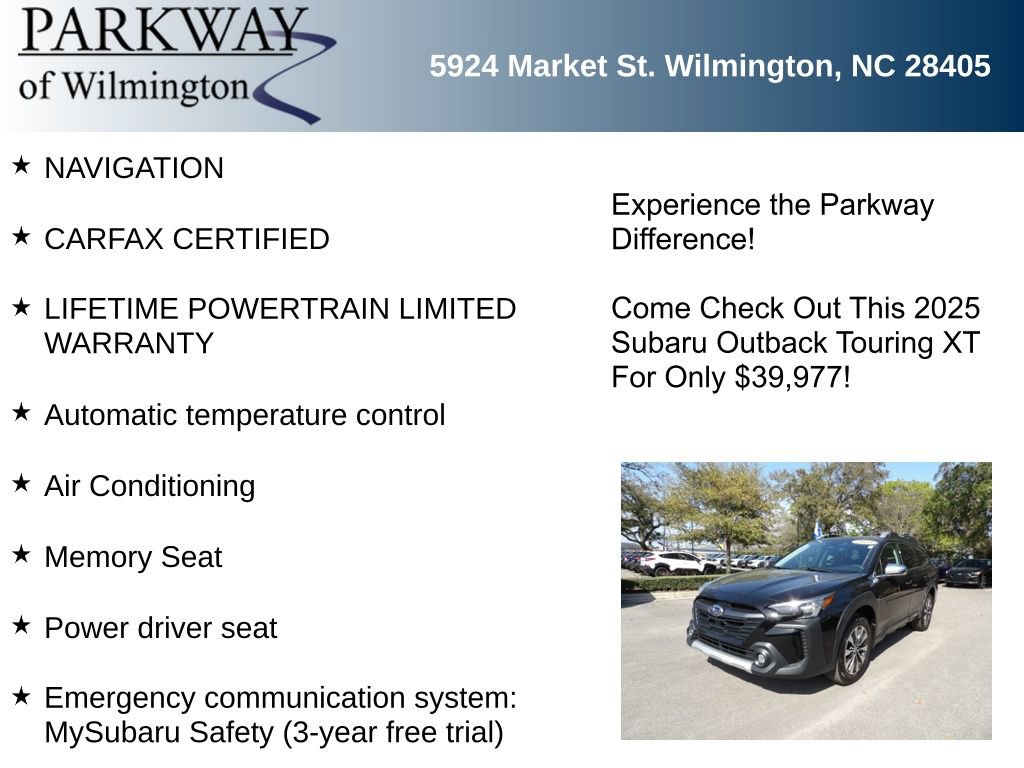 Used 2025 Subaru Outback Touring XT w/ Popular Package #2 image 6