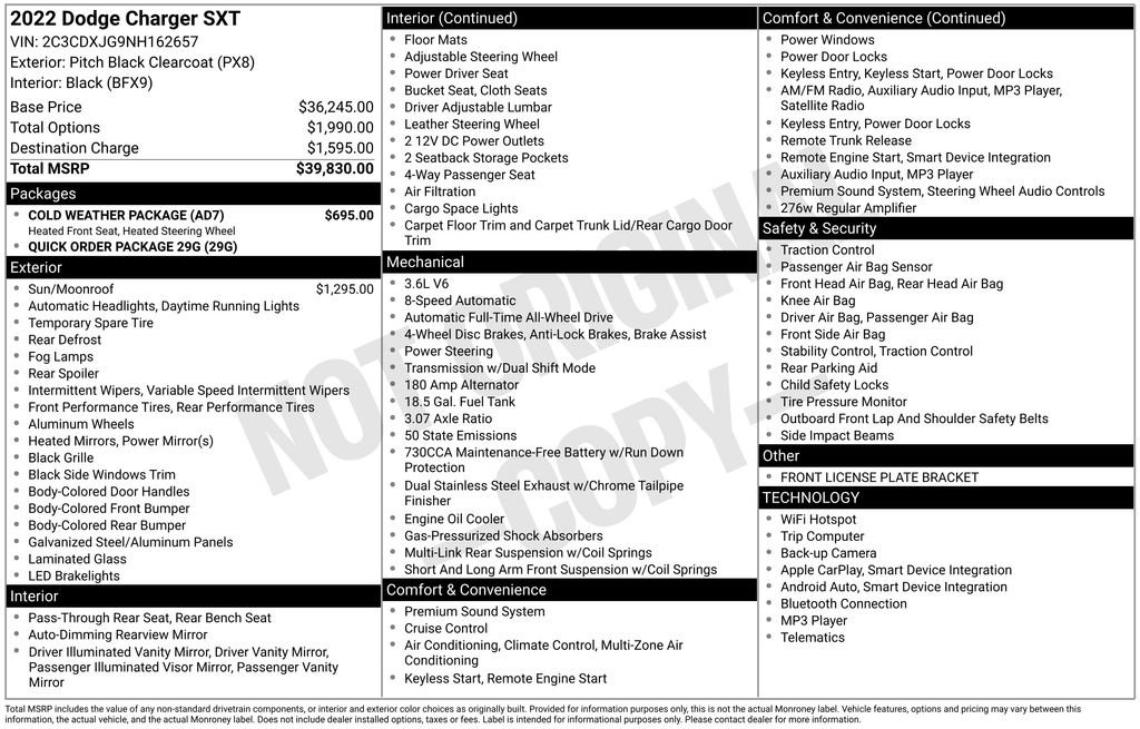 Used 2022 Dodge Charger SXT w/ Cold Weather Package image 14