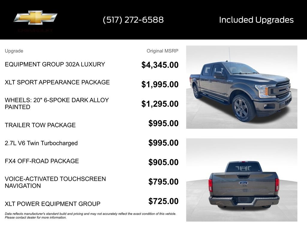 Used 2020 Ford F150 XLT w/ Equipment Group 302A Luxury AWD/4WD image 15