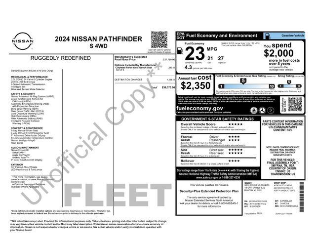 Used 2024 Nissan Pathfinder S AWD/4WD image 30