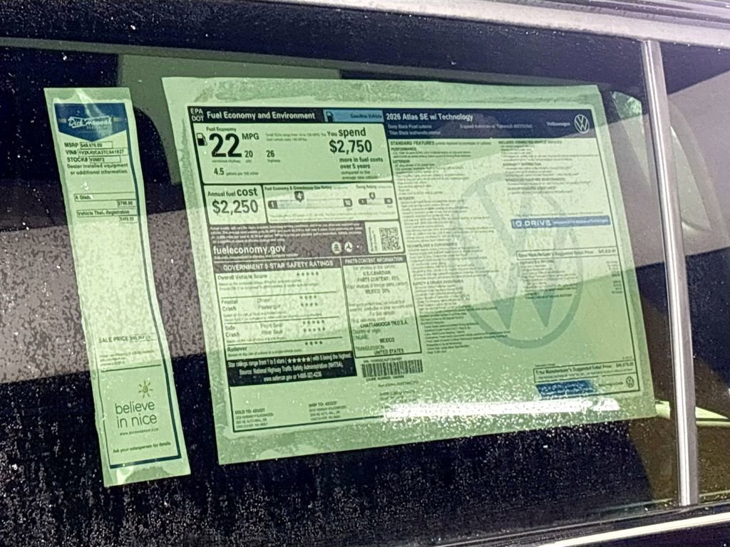 New 2026 Volkswagen Atlas SE image 24