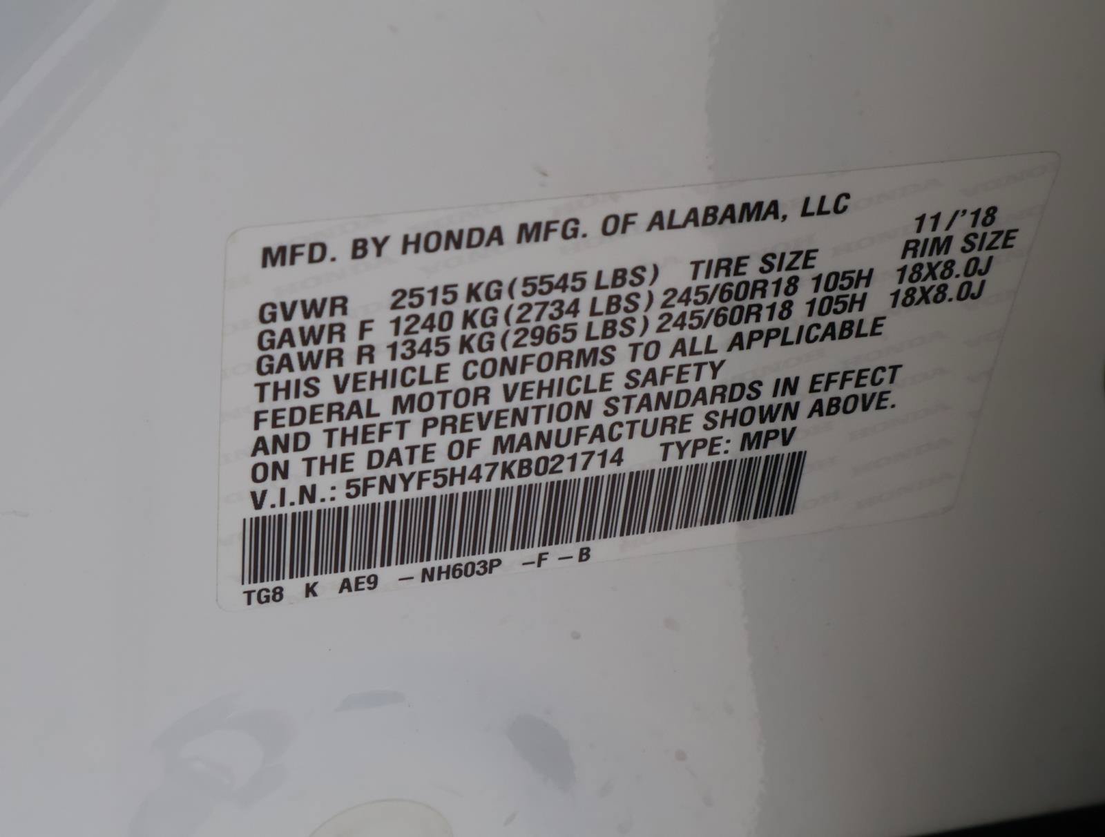 Used 2019 Honda Pilot EX-L image 24