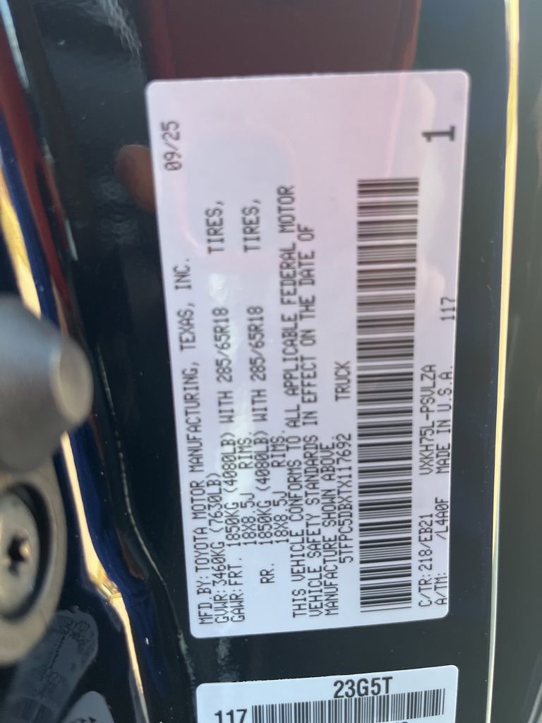 New 2026 Toyota Tundra TRD Pro image 25