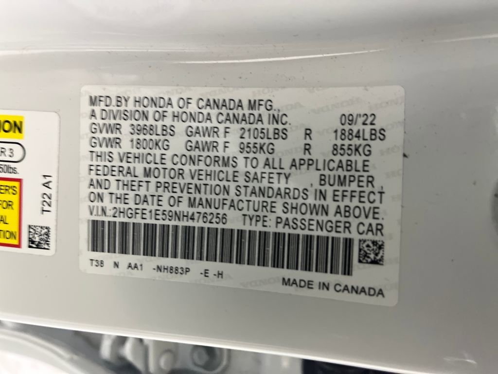 Used 2022 Honda Civic Si image 80