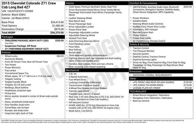 Used 2015 Chevrolet Colorado Z71 image 5