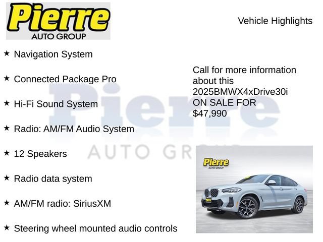 Used 2025 BMW X4 xDrive30i w/ Premium Package AWD/4WD image 7
