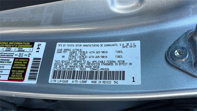 New 2025 Toyota Tacoma TRD Off-Road w/ TRD Off Road Premium Package image 35