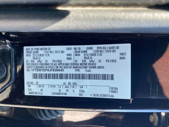 Used 2018 Ford F150 XL w/ Equipment Group 101A Mid AWD/4WD image 24