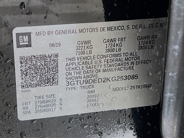 Used 2019 GMC Sierra 1500 SLT w/ SLT Premium Plus Package AWD/4WD image 10
