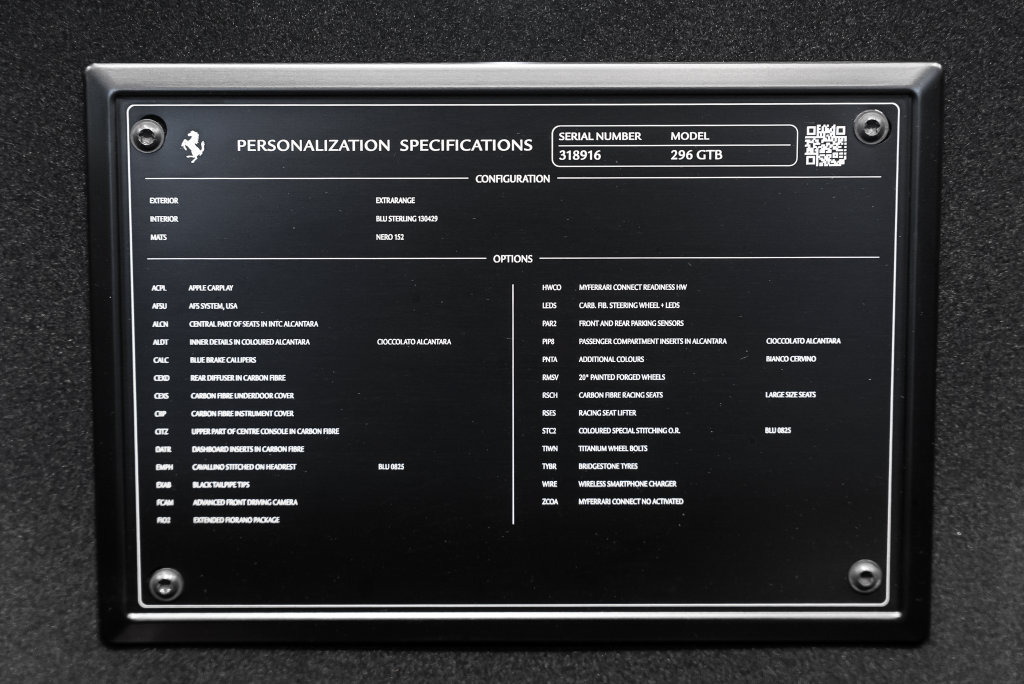 Certified 2025 Ferrari 296 GTB RWD image 20