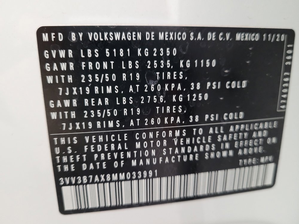 Used 2021 Volkswagen Tiguan SEL FWD image 33