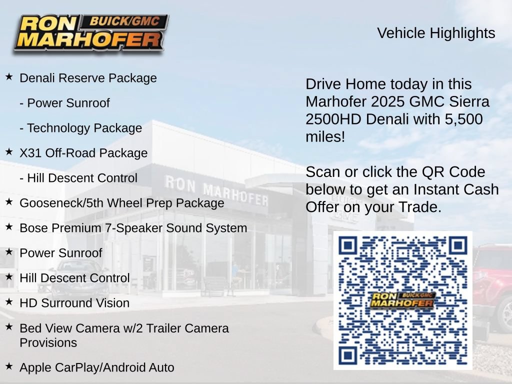 Used 2025 GMC Sierra 2500 Denali w/ Denali Reserve Package AWD/4WD image 15