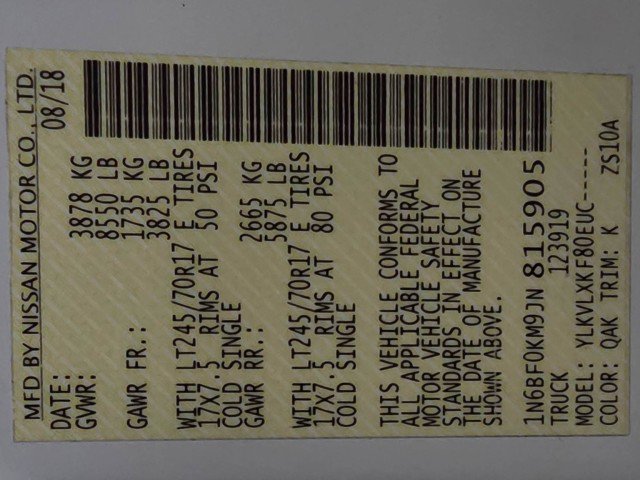 Used 2018 Nissan NV 1500 SV image 35